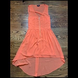 Bebe Orange Hi Lo Dress